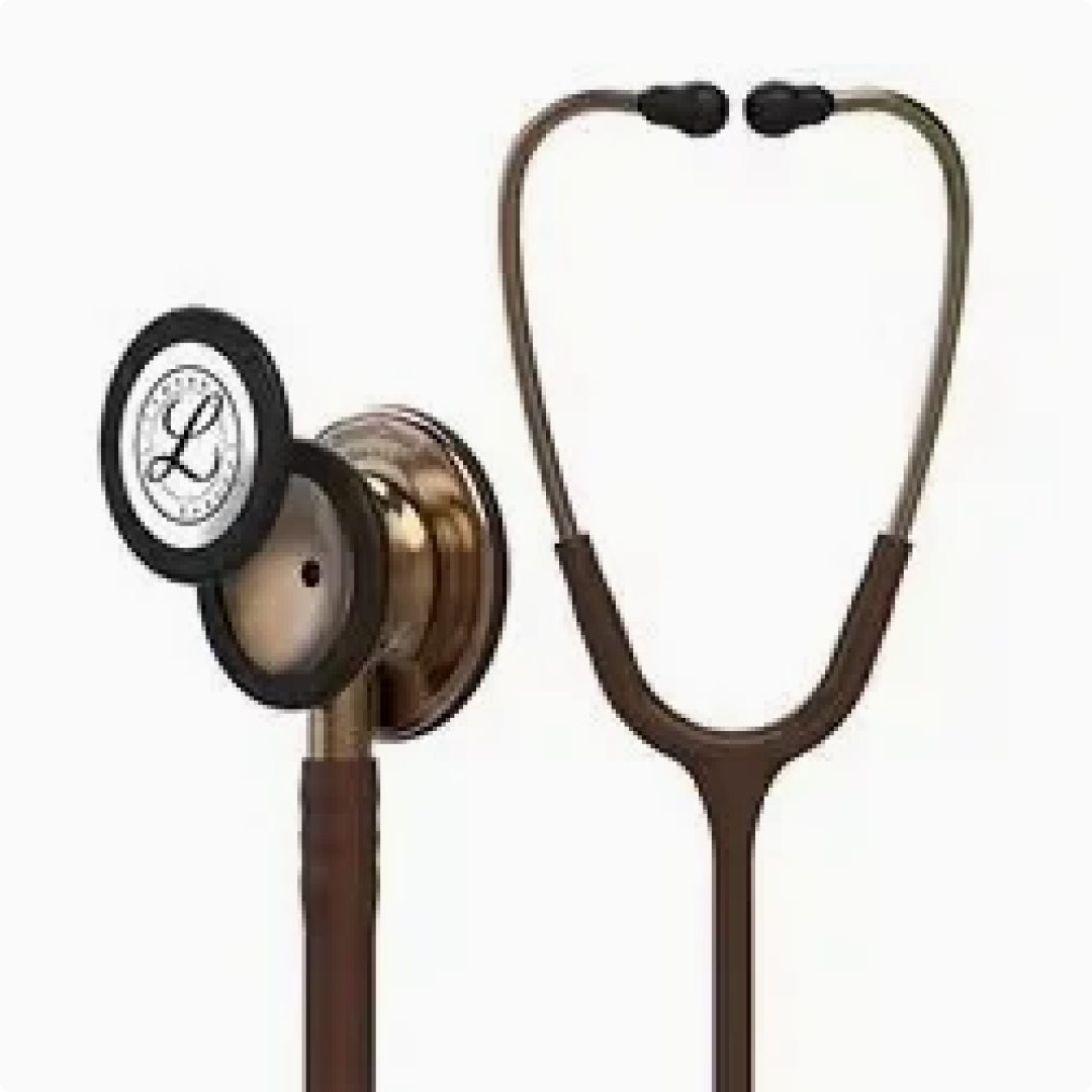 3M Littmann Classic III Monitoring Stethoscope, Copper-Finish Chestpiece, Chocolate Tube, 27 In, 5809